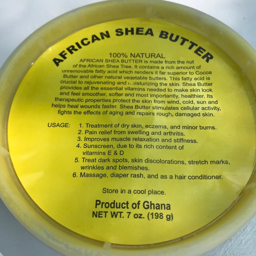 100% Natural African Shea Butter: 7 oz